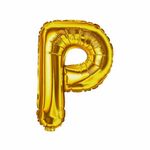 Balao-Metalizado-16----40cm-Ouro-Letra-P---Golden