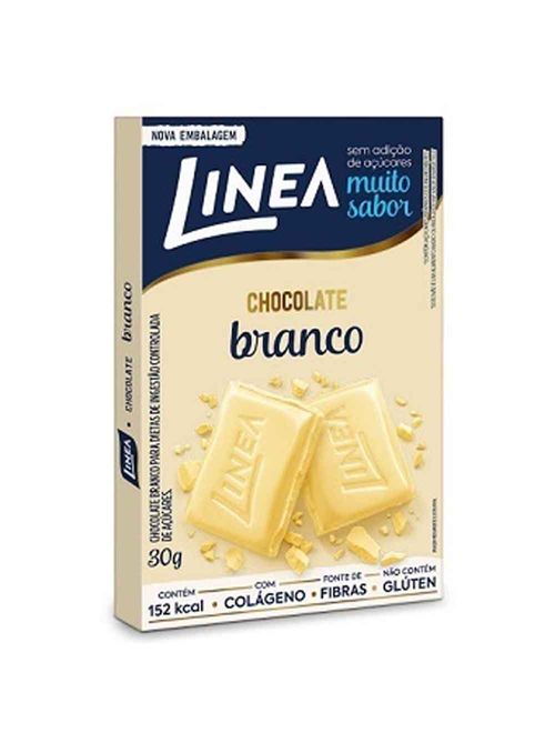 Chocolate Branco Zero Açúcar 30g - Linea