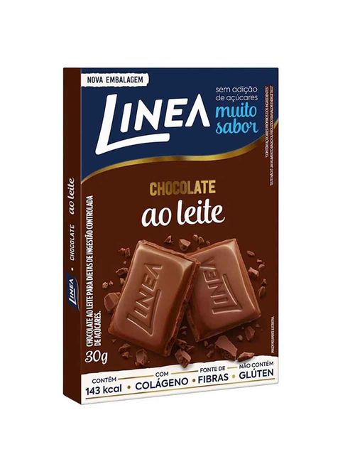Chocolate ao Leite Zero Açúcar 30g - Linea