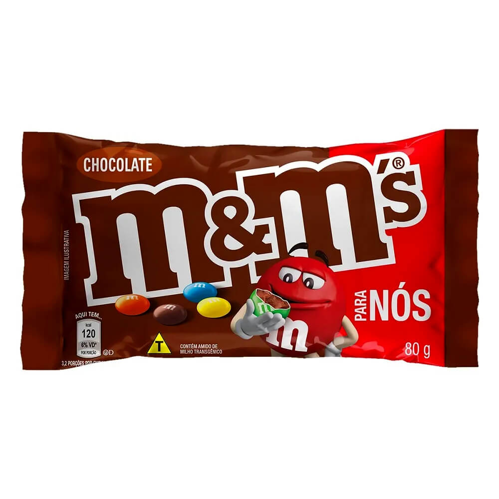 Confeito Chocolate Ao Leite M&Ms 80g - Mars - Doce Malu