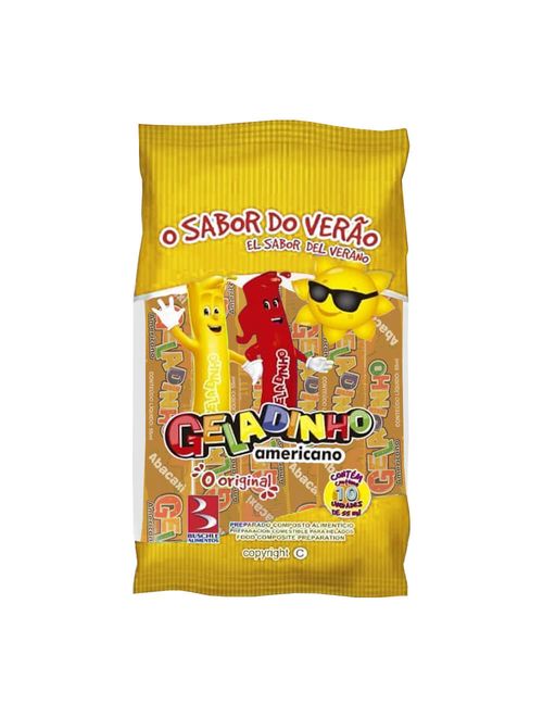 Geladinho Americano Abacaxi c/10 - Buschle
