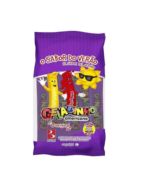 Geladinho Americano Uva c/10 - Buschle
