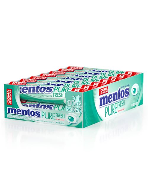Goma de Mascar Stick Mentos Wintergreen c/14 - Perfetti