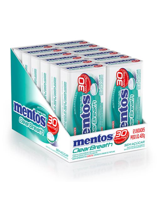 Pastilha Mentos Clear Breath Wintergreen c/12 - Perfetti