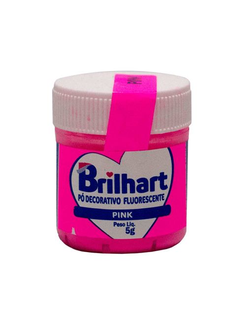 Pó para Decoração Fluorescente Pink 5g - Brilhart