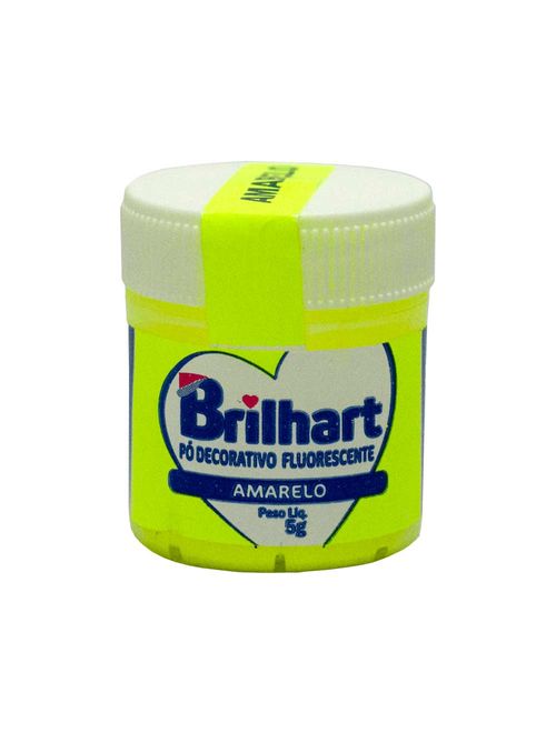 Pó para Decoração Fluorescente Amarelo 5g - Brilhart