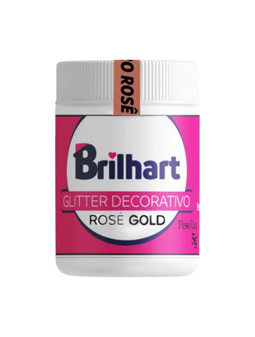 Pó para Decoração Glitter Rosê Gold 5g - Brilhart
