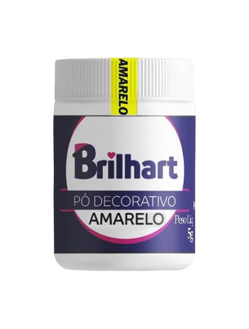 Pó Decorativo Cintilante Amarelo 5g - Brilhart