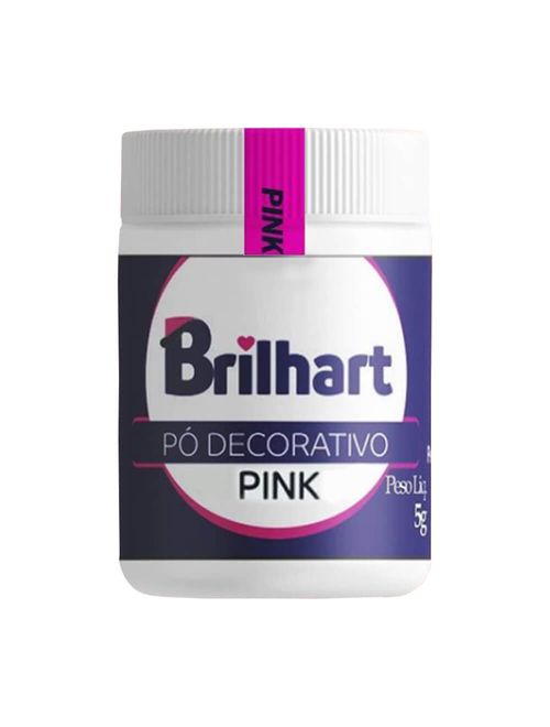 Pó Decorativo Cintilante Pink 5g - Brilhart