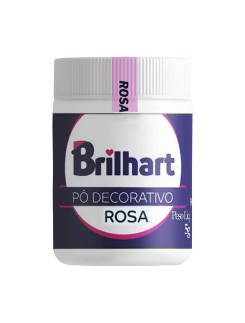 Pó Decorativo Cintilante Rosa 5g - Brilhart