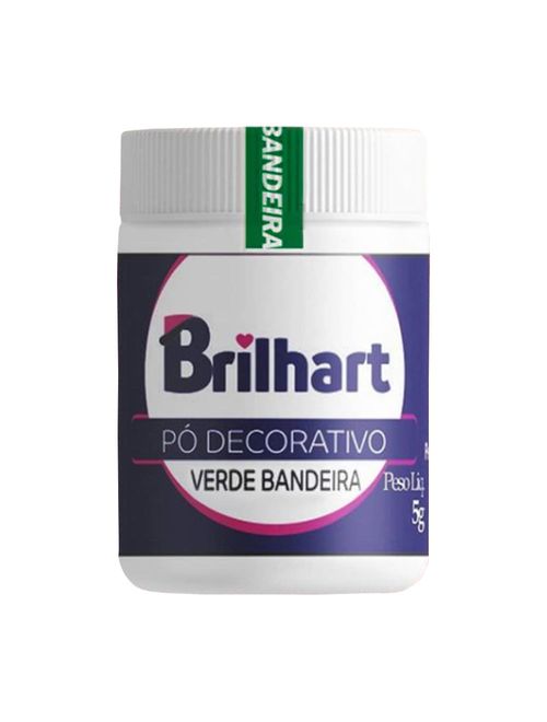 Pó Decorativo Cintilante Verde Bandeira 5g - Brilhart