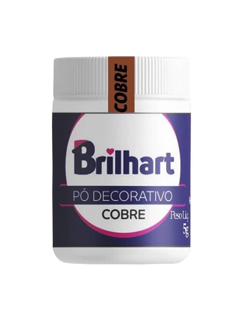 Pó Decorativo Cintilante Cobre 5g - Brilhart
