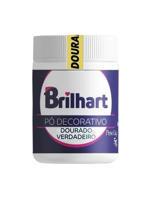 Pó Decorativo Cintilante Dourado Verdadeiro 5g - Brilhart