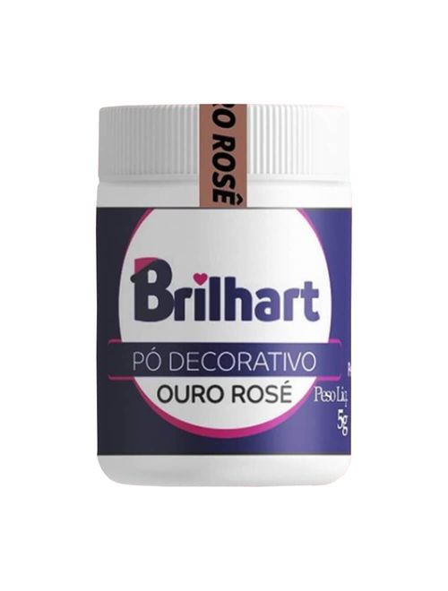 Pó Decorativo Cintilante Ouro Rosê 5g - Brilhart