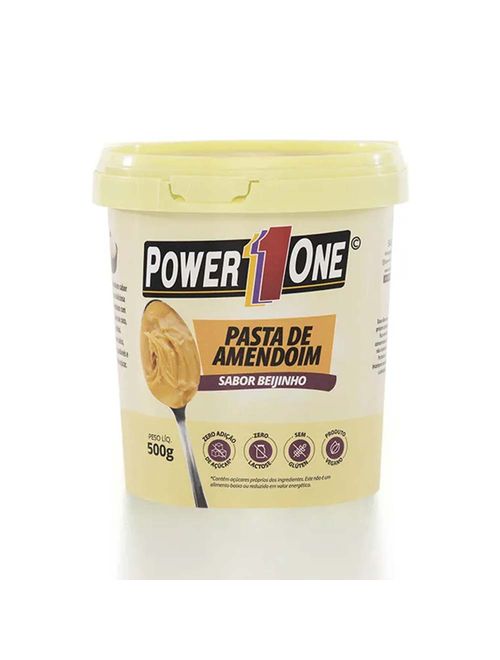 Pasta de Amendoim Beijinho 500g - Power One