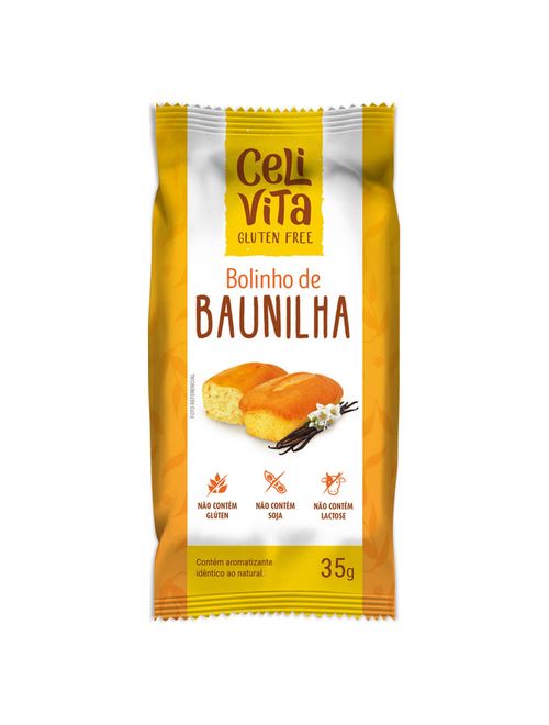 Bolinho de Baunilha Sem Glúten 35g - CeliVita