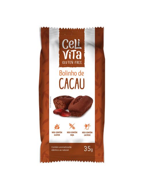 Bolinho de Cacau Sem Glúten 35g - CeliVita