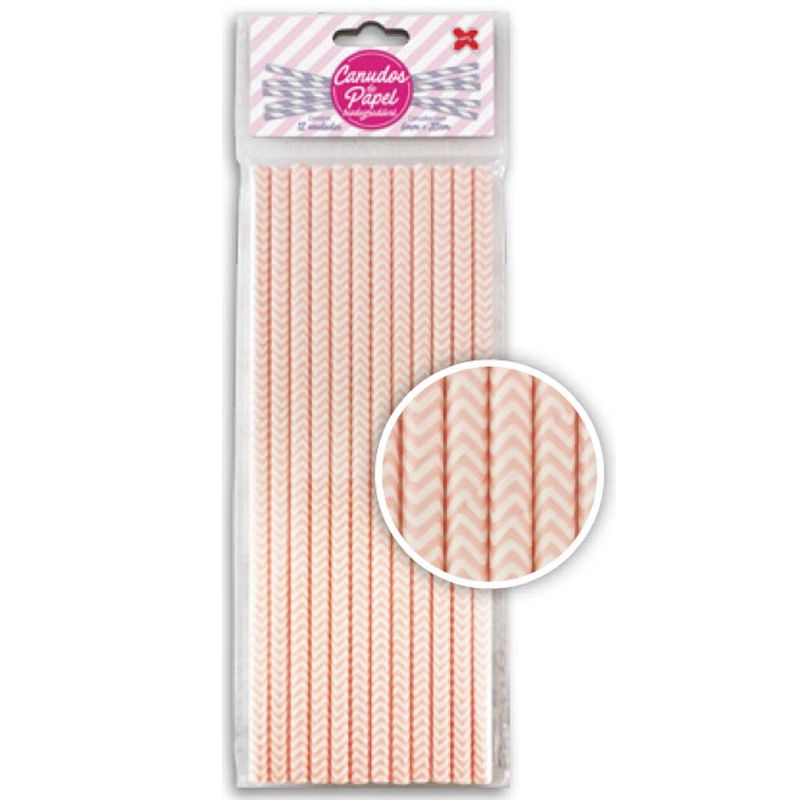 Canudo-de-Papel-Chevron-Rosa-Claro-c-12---Make