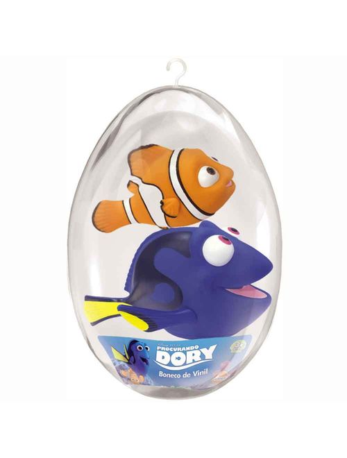 Ovo Grande com Boneco de Vinil Articulado Dory e Nemo - Lider