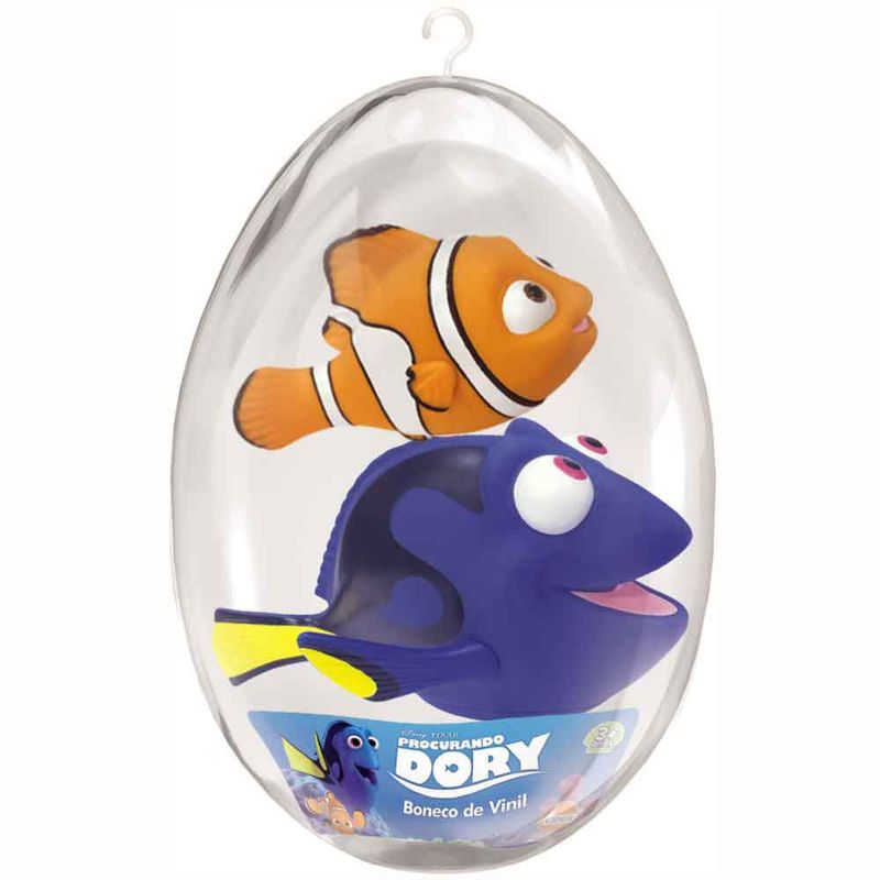 Ovo-Grande-com-Boneco-de-Vinil-Articulado-Dory-e-Nemo---Lider