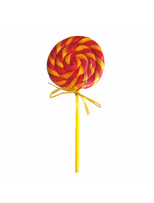 Pirulito Psicodélico Amarelo e Vermelho 9cm - Arte e Cor