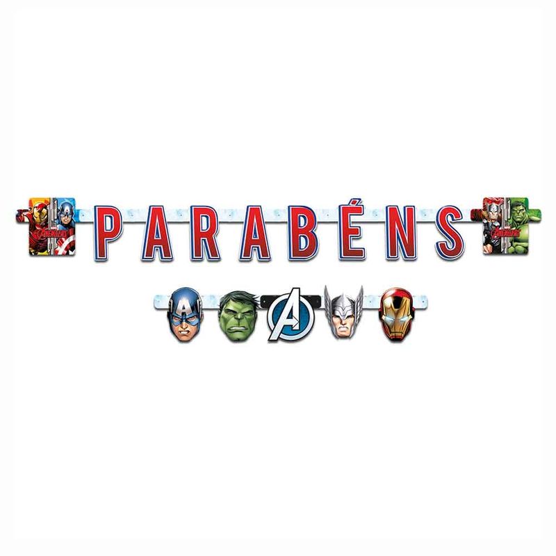 Vingadores-Animated-Faixa-Parabens----Regina
