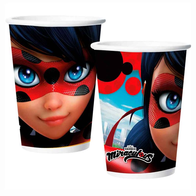 Miraculous-Ladybug-Copo-Papel-180ml-c-12---Regina