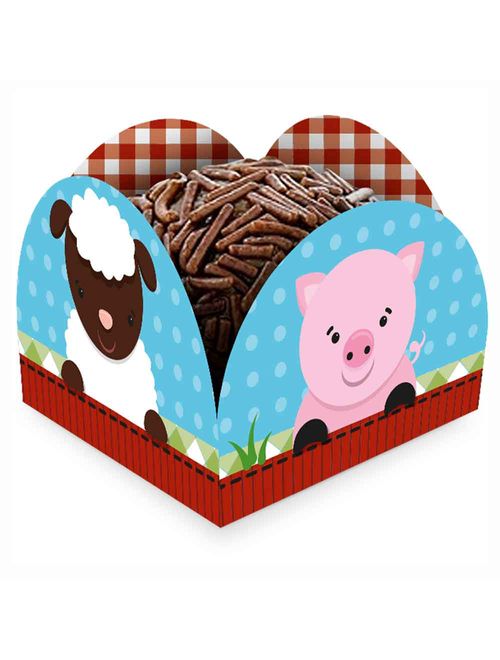 Fazendinha Porta Forminha Brigadeiro c/50 - Regina