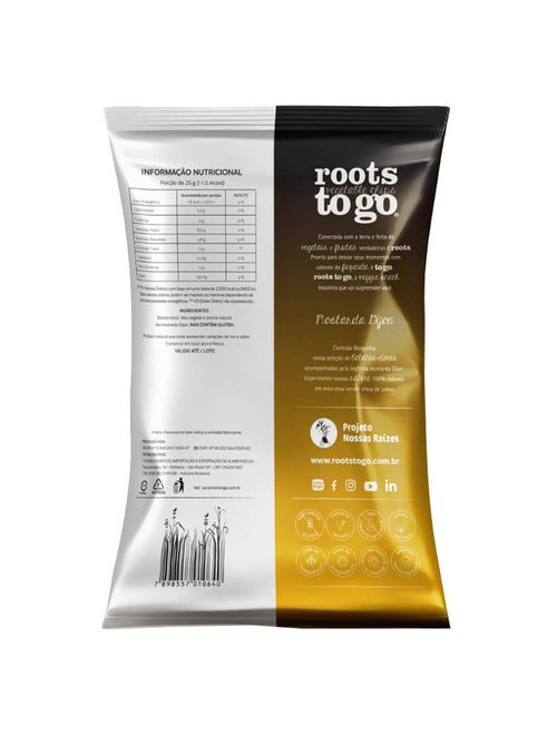 Chips Batata Doce Mostarda Dijon 45g - Roots To Go