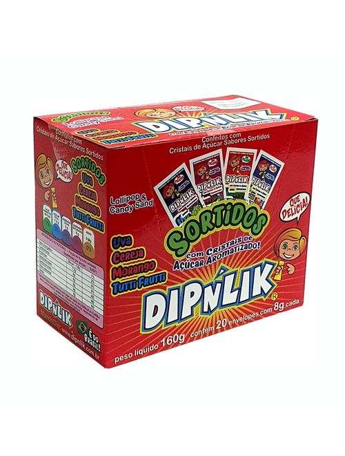 Pirulito com Açúcar Sortido c/20 - Dipnlik