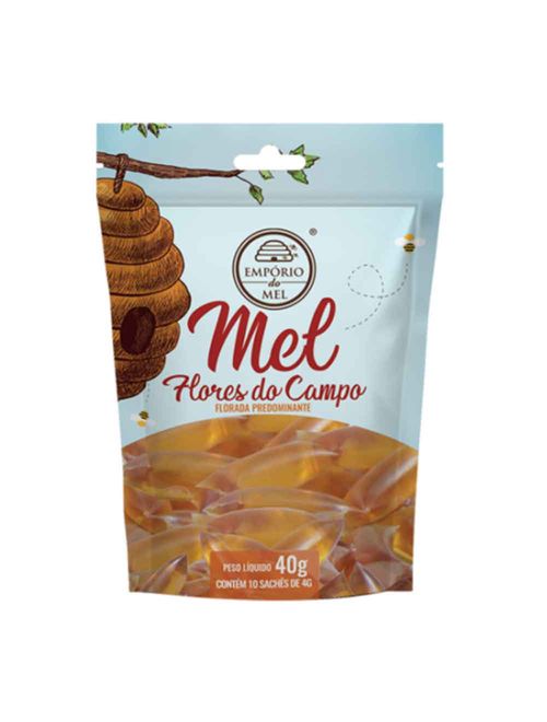 Sachet de Mel Flores do Campo 4g c/10 - Empório do Mel