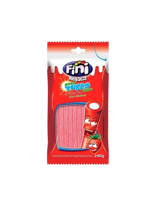 Bala de Gelatina Tubes Morango Cítrico 240g - Fini