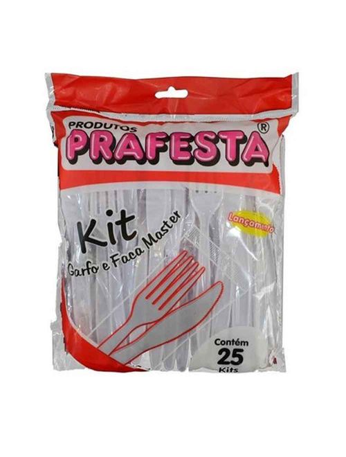 Kit Master Garfo e Faca Embalados c/25 - Prafesta