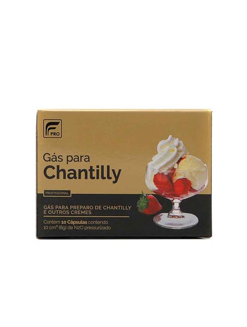 Gás para Chantilly N2O Pressurizado 8g c/10 - Confeitudo