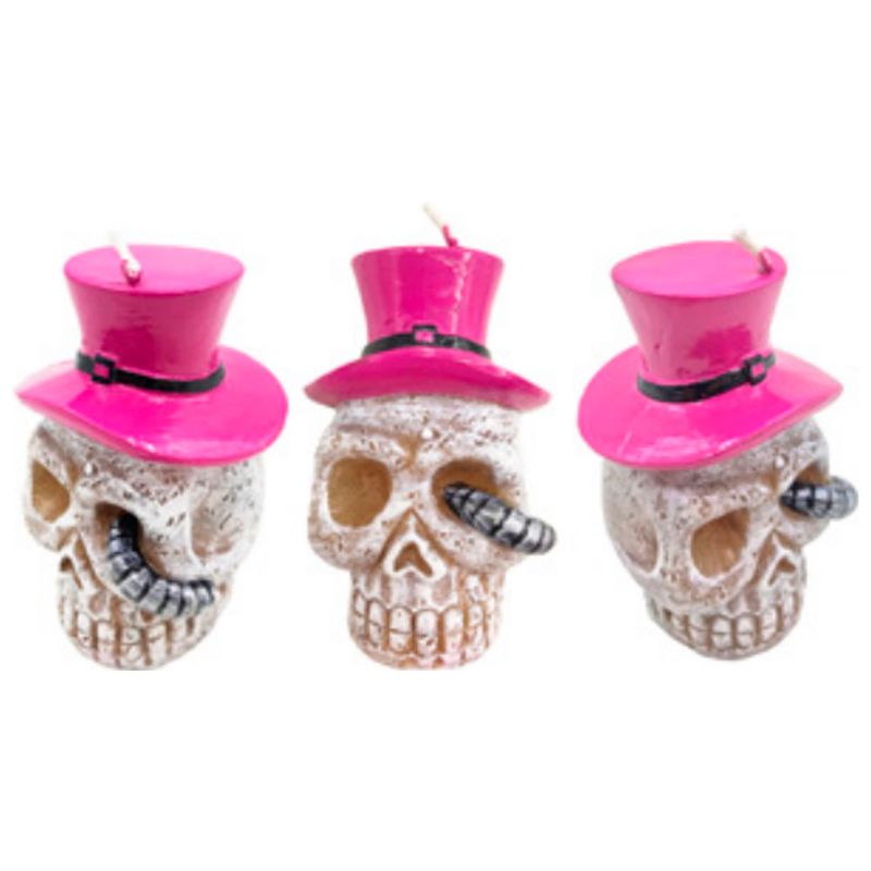 Halloween-Vela-Caveira-Chapeu-H136---Silver-Festas