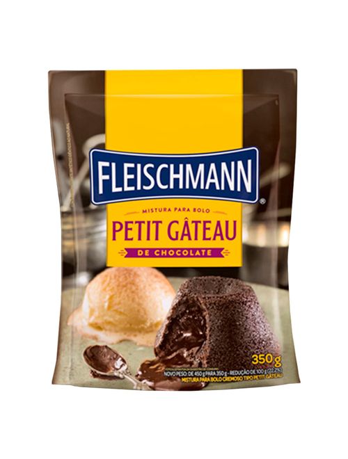 Mistura para Petit Gateau Chocolate 350g - Fleischmann