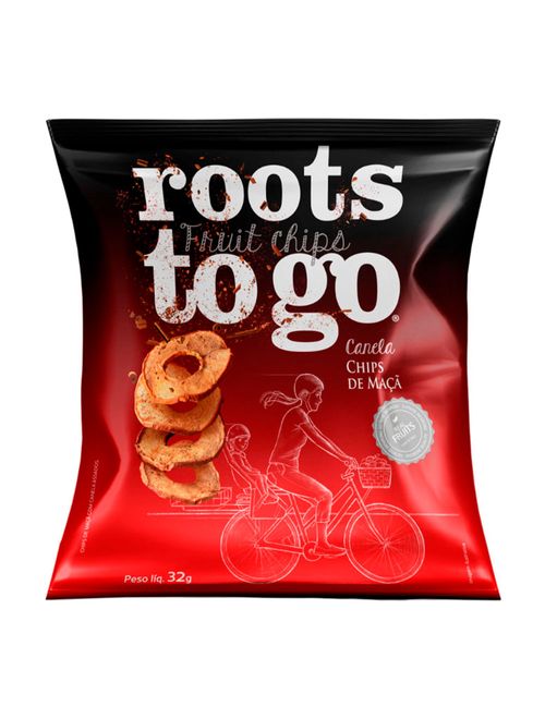 Chips de Maçã com Canela 32g - Roots To Go