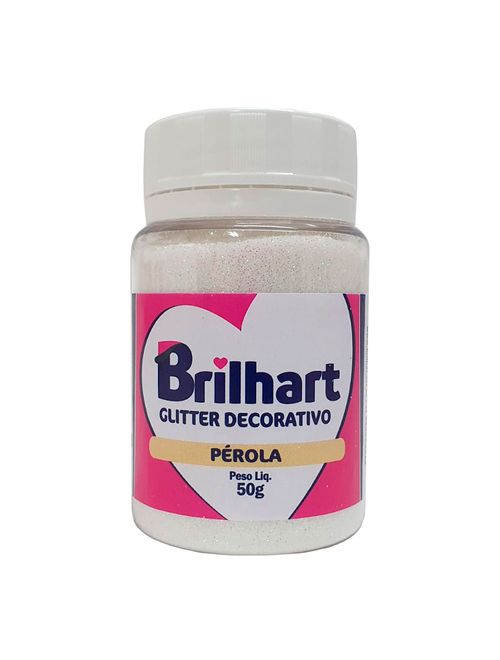Pó Decorativo Glitter Pérola 50g - Brilhart