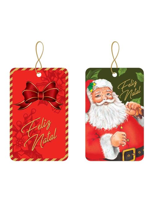 Tags Decorativas com Fio Metalizado c/12 - Packpel