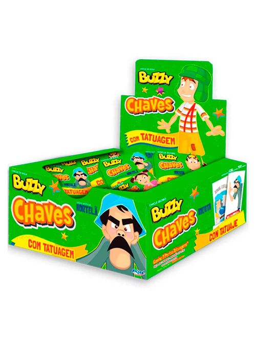 Chiclete Buzzy Chaves Hortelã c/100 - Riclan