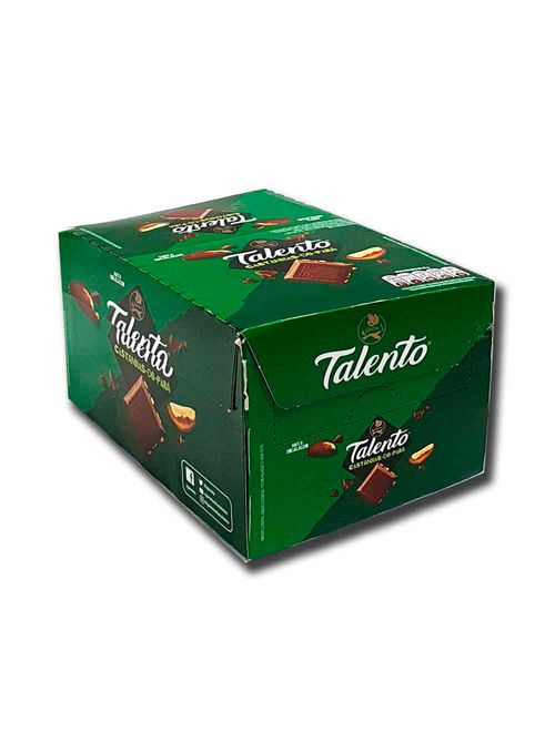 Tablete de Chocolate Talento Verde Castanha do Pará 85g c/12 - Garoto