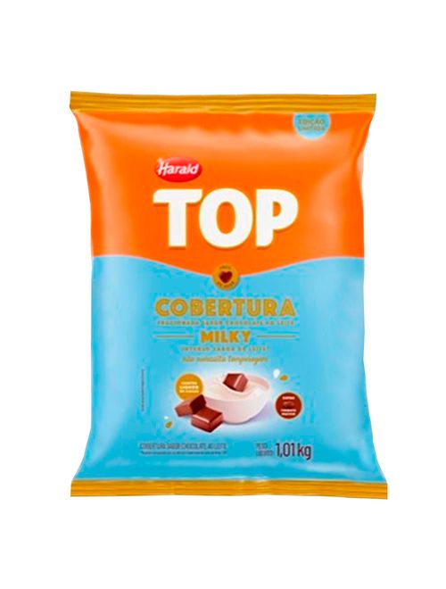Gotas de Chocolate Fracionado Top Ao Leite Milky 1,01kg - Harald