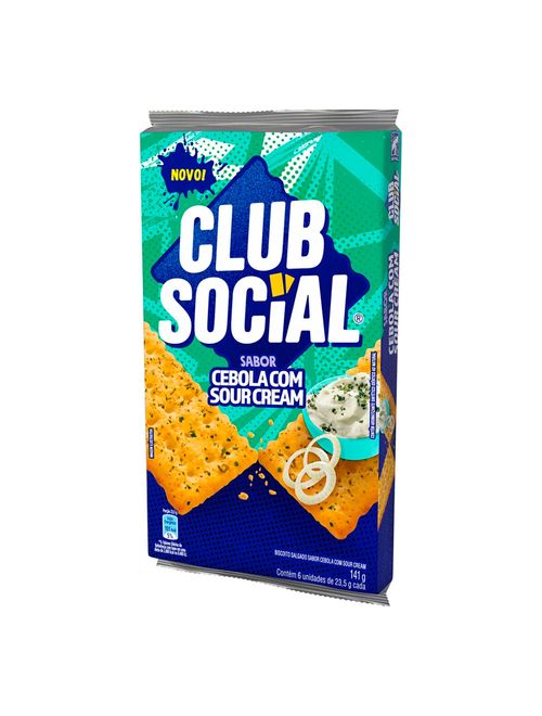 Biscoito Club Social Cebola com Sour Cream c/6 - Mondelez