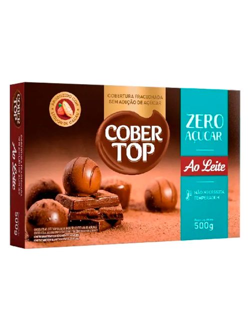 Cobertura de Chocolate Ao Leite Zero Açúcar 500g - Cobertop