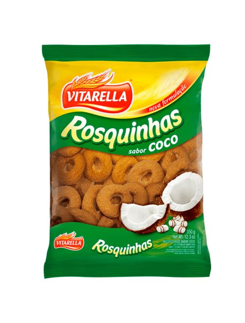 Biscoito Rosquinha Coco 350g - Vitarella