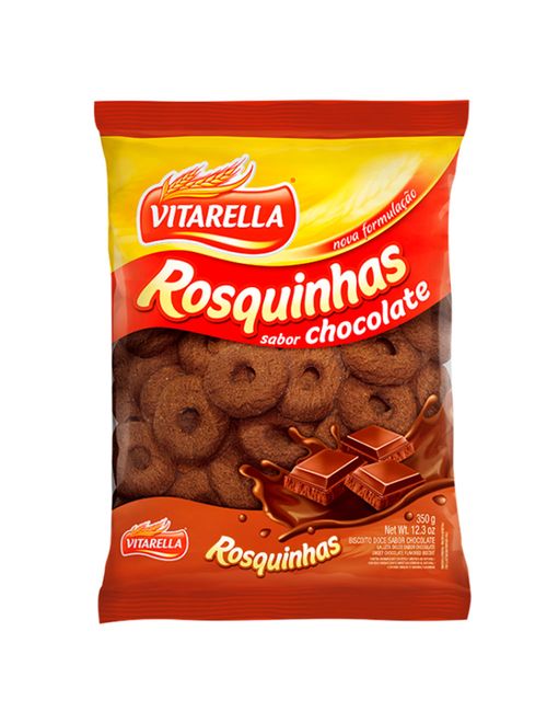 Biscoito Rosquinha Chocolate 350g - Vitarella