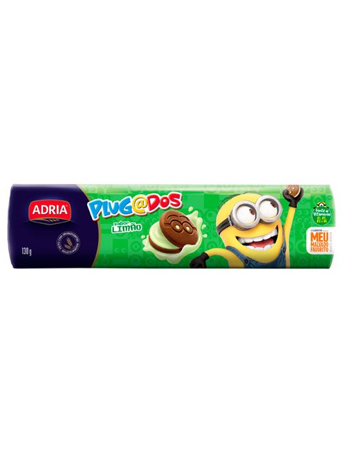Biscoito Recheado Limão Plugados 130g - Adria