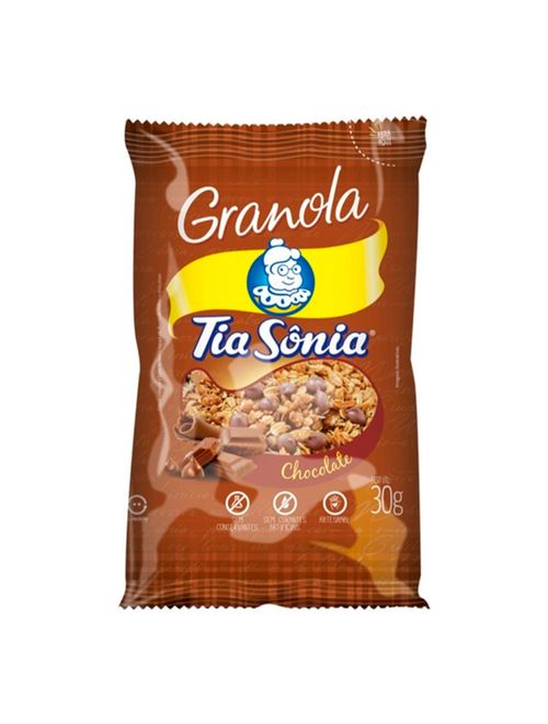 Granola com Gotas de Chocolate 30g - Tia Sônia