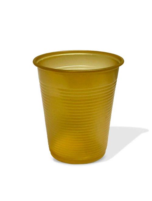 Copo Descartável Dourado 200ml c/50 - Trik Trik