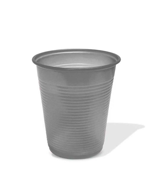 Copo Descartável Prata 200ml c/50 - Trik Trik